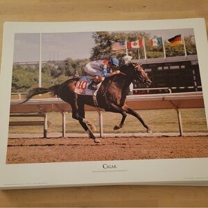 Cigar Horse Racing Vintage New Print Arlington Park